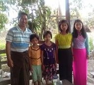 Pastor Joseph and Myanmar children